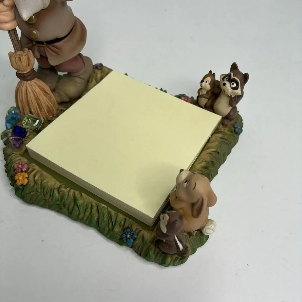 Disney Snow White & the 7 Dwarfs Desk Set Sneezy Paper Post It Note Holder 1999